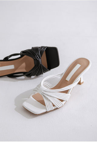 Printz Cowhide Strap Slipper Mules 6cm