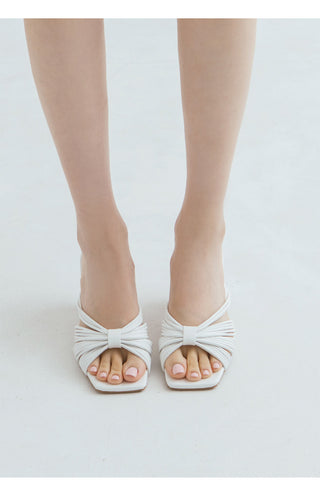 Printz Cowhide Strap Slipper Mules 6cm
