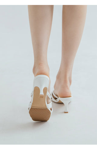 Printz Cowhide Strap Slipper Mules 6cm