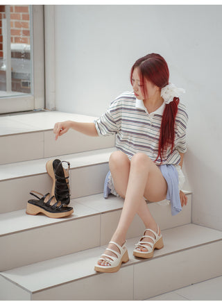 Broto Strap Platform Sandals 6cm