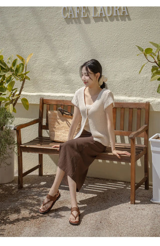 Paula's Flip-flop Strap Flat Sandals 2cm
