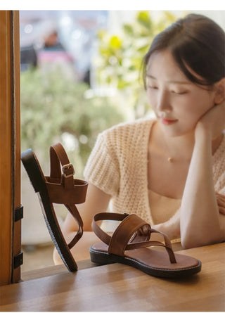 Paula's Flip-flop Strap Flat Sandals 2cm