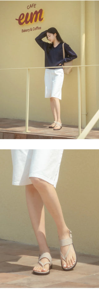 Paula's Flip-flop Strap Flat Sandals 2cm