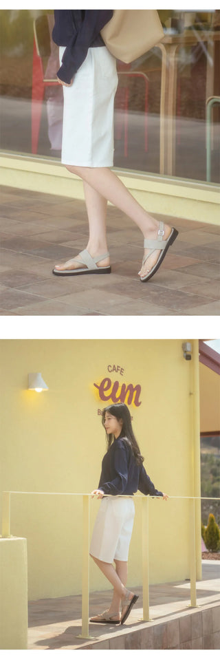 Paula's Flip-flop Strap Flat Sandals 2cm