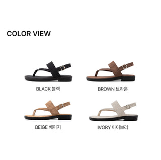 Paula's Flip-flop Strap Flat Sandals 2cm