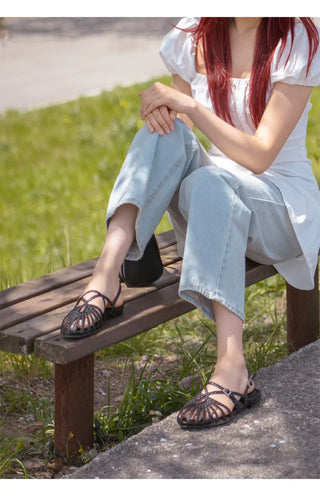 Take Fisherman Strap Flat Sandals 1cm