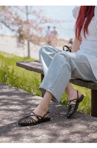 Take Fisherman Strap Flat Sandals 1cm