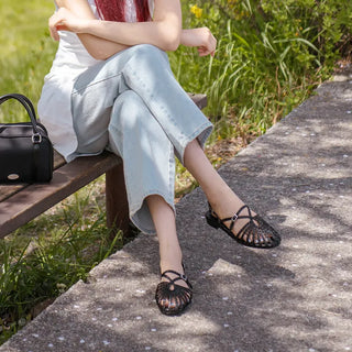 Take Fisherman Strap Flat Sandals 1cm