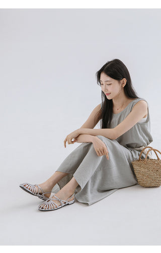 Take Fisherman Strap Flat Sandals 1cm