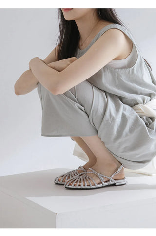 Take Fisherman Strap Flat Sandals 1cm