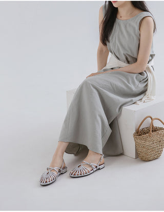 Take Fisherman Strap Flat Sandals 1cm