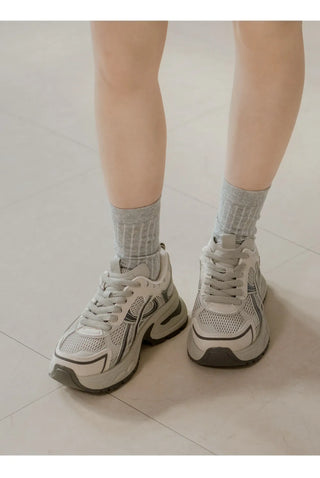 Height-Increasing Minos Daily Lace-up Sneakers 6cm