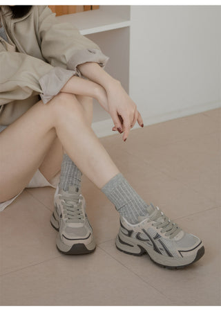 Height-Increasing Minos Daily Lace-up Sneakers 6cm