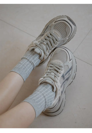 Height-Increasing Minos Daily Lace-up Sneakers 6cm