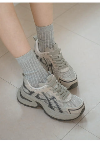 Height-Increasing Minos Daily Lace-up Sneakers 6cm