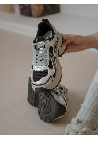 Height-Increasing Minos Daily Lace-up Sneakers 6cm