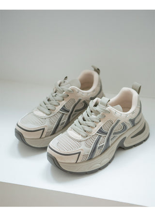 Height-Increasing Minos Daily Lace-up Sneakers 6cm