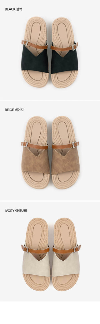 Luken Strap Slipper Sandals 3cm