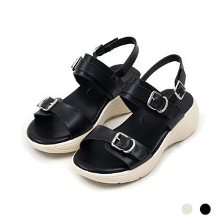 Marine Double Strap Wedge Sandals 4cm
