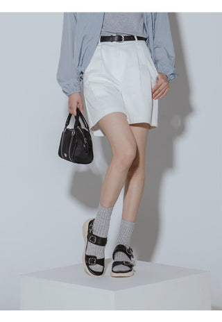 Marine Double Strap Wedge Sandals 4cm