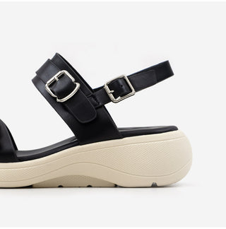 Marine Double Strap Wedge Sandals 4cm