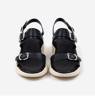 Marine Double Strap Wedge Sandals 4cm