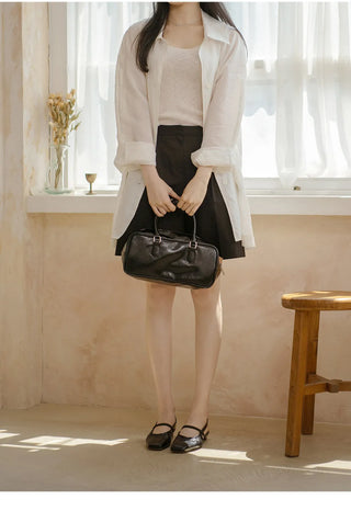 Mars Shirred Strap Flat Slingback 2cm