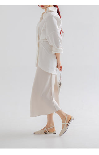 Mars Shirred Strap Flat Slingback 2cm