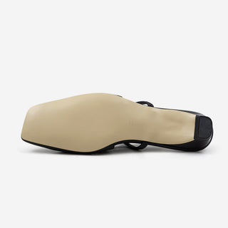Mars Shirred Strap Flat Slingback 2cm
