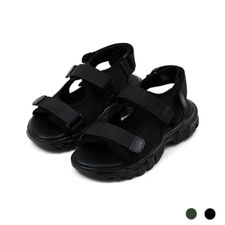 Flue Velcro Strap Platform Sandals 4cm