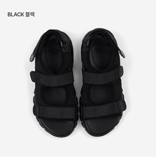Flue Velcro Strap Platform Sandals 4cm