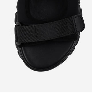 Flue Velcro Strap Platform Sandals 4cm