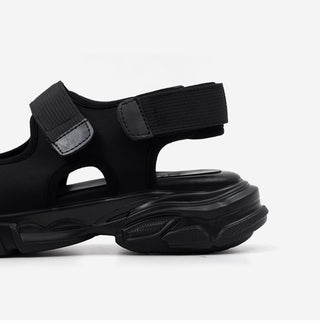 Flue Velcro Strap Platform Sandals 4cm