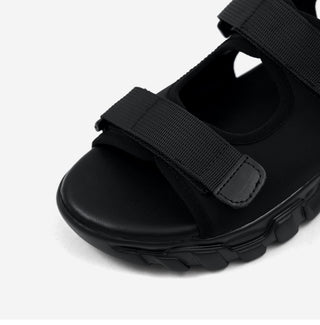 Flue Velcro Strap Platform Sandals 4cm