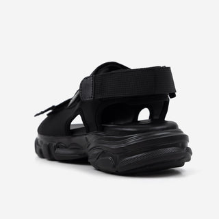 Flue Velcro Strap Platform Sandals 4cm
