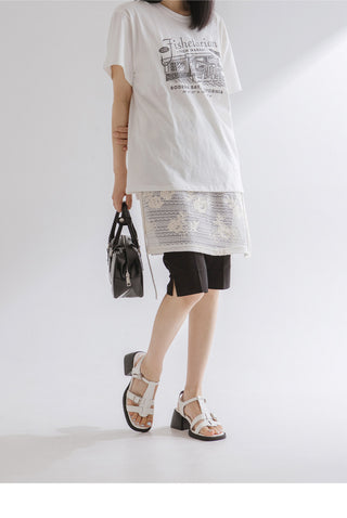 Reviz T-Strap Platform Sandals 6cm