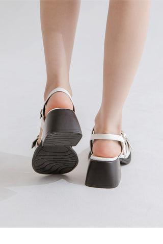 Reviz T-Strap Platform Sandals 6cm