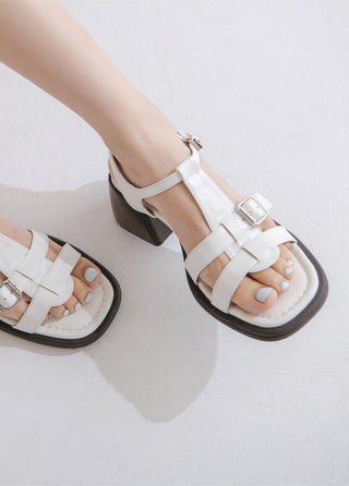 Reviz T-Strap Platform Sandals 6cm