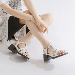 Reviz T-Strap Platform Sandals 6cm