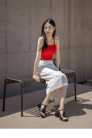 Reviz T-Strap Platform Sandals 6cm
