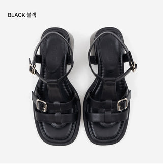 Reviz T-Strap Platform Sandals 6cm