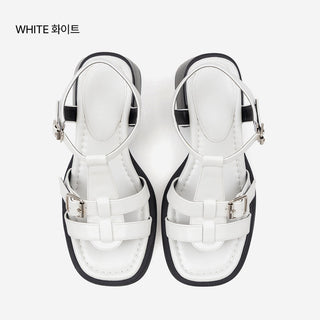 Reviz T-Strap Platform Sandals 6cm