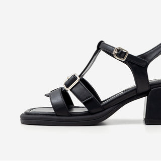 Reviz T-Strap Platform Sandals 6cm