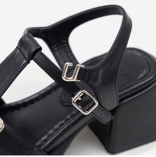Reviz T-Strap Platform Sandals 6cm