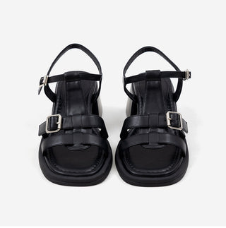 Reviz T-Strap Platform Sandals 6cm