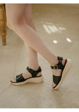 Clovelly Platform Strap Sandals 4cm