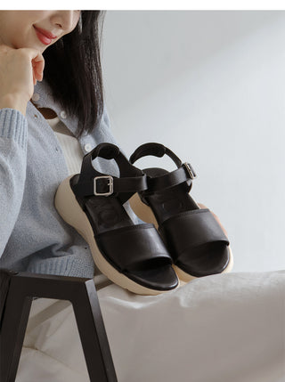 Clovelly Platform Strap Sandals 4cm