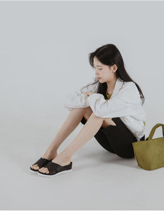 Pepe Wedge Slipper Sandals 5cm