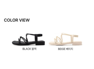 CL 2cm Strap Flat Sandals