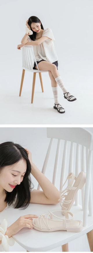 CL 2cm Strap Flat Sandals